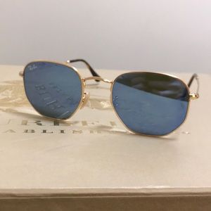 ray ban hexagonal gradient